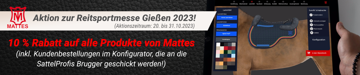 Aktion Reitsportmesse Gießen 2023 - SattelProfis Brugger